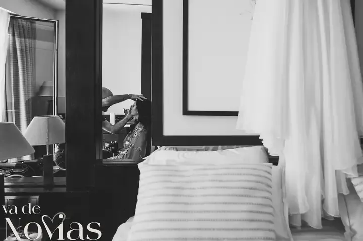 boda hotel las arena angela sergio BW preparativos