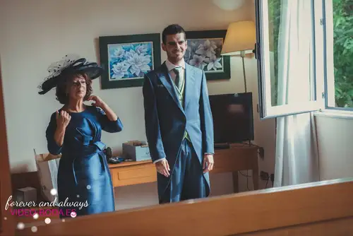 fotografía boda casa novios
