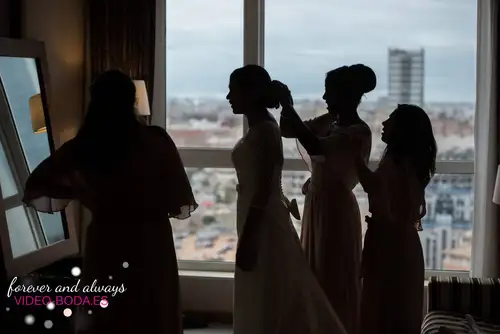 fotografía boda casa novios