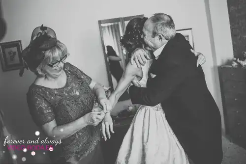 fotografía boda casa novios