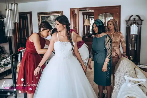 fotografía boda casa novios