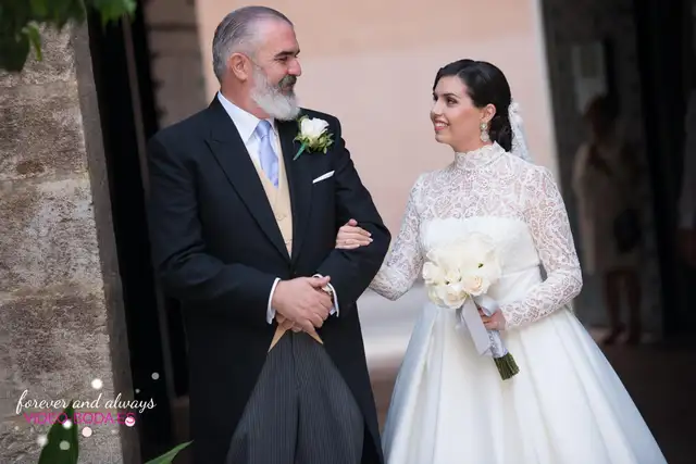 fotografía novios en la ceremonia de San juan del hospital