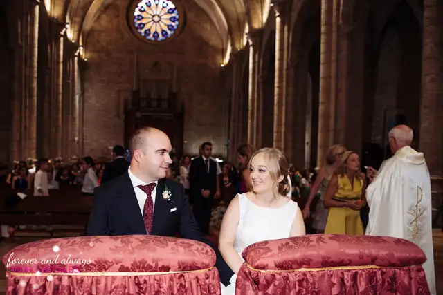 Ceremonia religiosa de Paula y Adrián en Santa Catalina