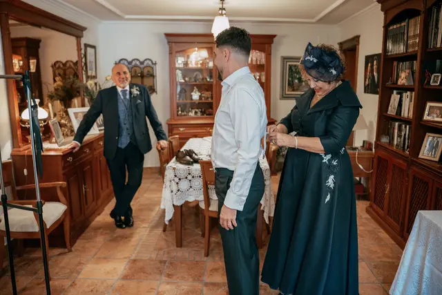 Boda de Ángela y Fernando en Bodegas Emilio Clemente preparativos