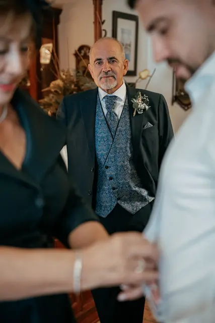 Boda de Ángela y Fernando en Bodegas Emilio Clemente preparativos