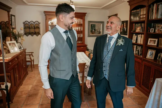 Boda de Ángela y Fernando en Bodegas Emilio Clemente preparativos