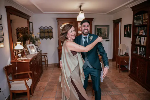 Boda de Ángela y Fernando en Bodegas Emilio Clemente preparativos