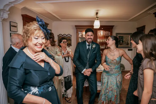 Boda de Ángela y Fernando en Bodegas Emilio Clemente preparativos