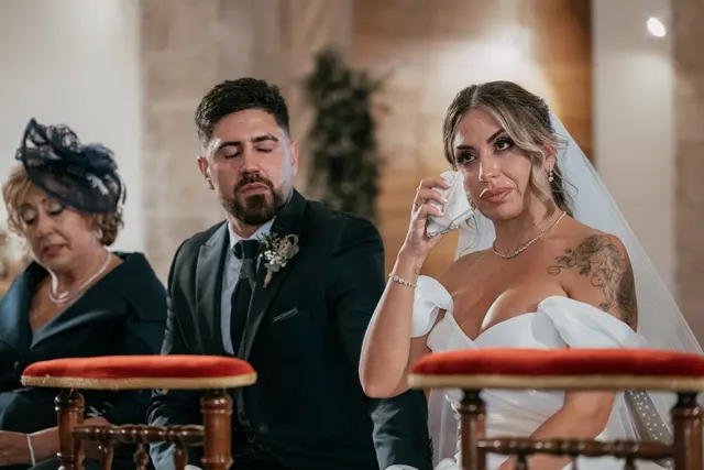 Boda de Ángela y Fernando en Bodegas Emilio Clemente ceremonia