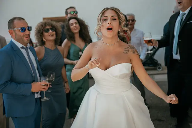 Boda de Ángela y Fernando en Bodegas Emilio Clemente coctel