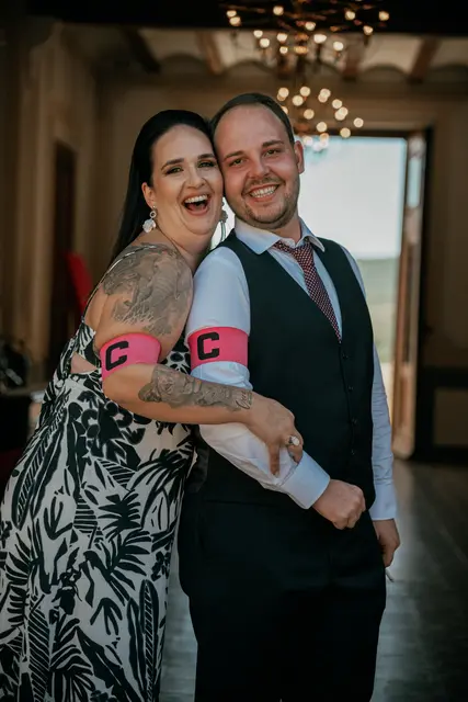Boda de Ángela y Fernando en Bodegas Emilio Clemente grupales