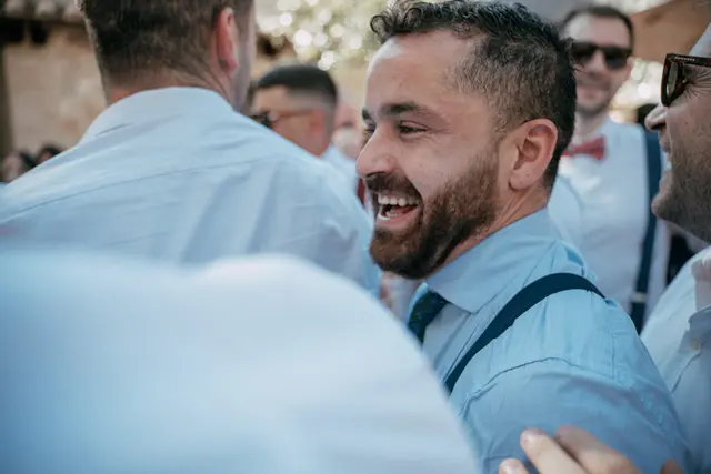 Boda de Ángela y Fernando en Bodegas Emilio Clemente banquete