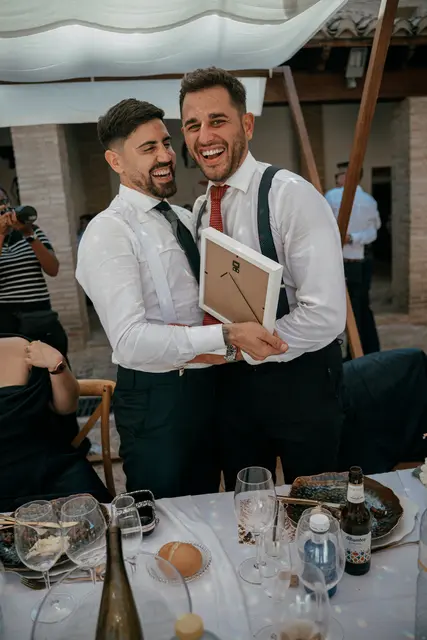 Boda de Ángela y Fernando en Bodegas Emilio Clemente emotivas
