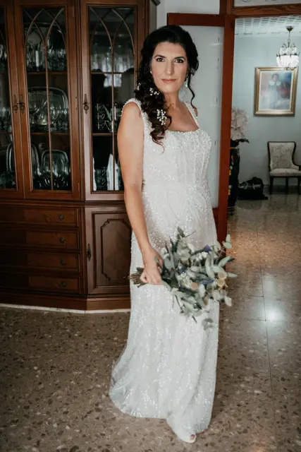 Boda de Anna y Daniel en Jardines La Cartuja preparativos