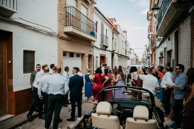 Boda de Anna y Daniel en Jardines La Cartuja Salida / Entrada