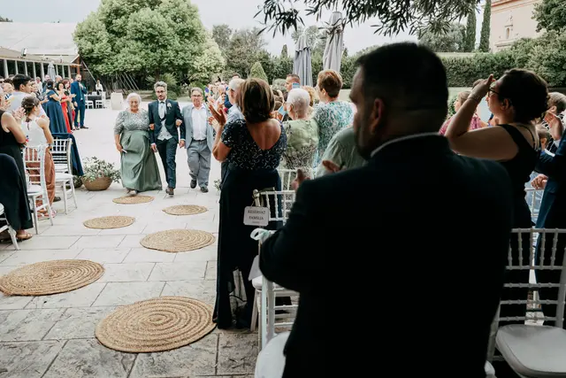 Boda de Anna y Daniel en Jardines La Cartuja ceremonia