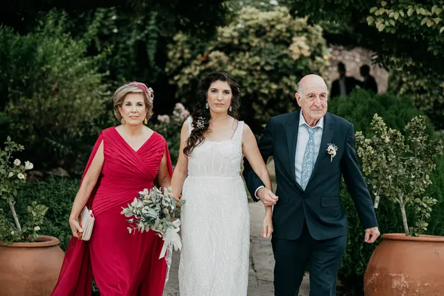 Boda de Anna y Daniel en Jardines La Cartuja ceremonia