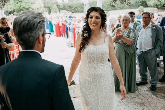 Boda de Anna y Daniel en Jardines La Cartuja ceremonia