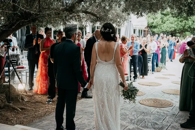 Boda de Anna y Daniel en Jardines La Cartuja ceremonia