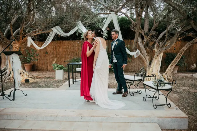 Boda de Anna y Daniel en Jardines La Cartuja ceremonia