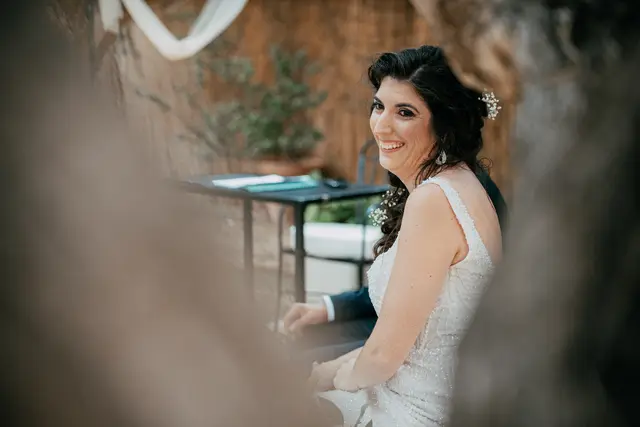 Boda de Anna y Daniel en Jardines La Cartuja ceremonia