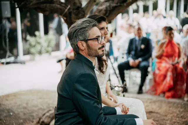 Boda de Anna y Daniel en Jardines La Cartuja ceremonia