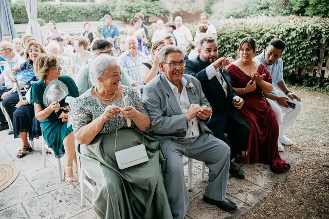 Boda de Anna y Daniel en Jardines La Cartuja ceremonia