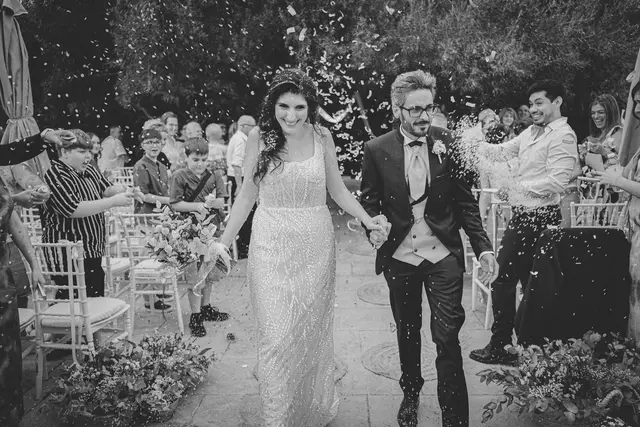 Boda de Anna y Daniel en Jardines La Cartuja Salida / Entrada portada