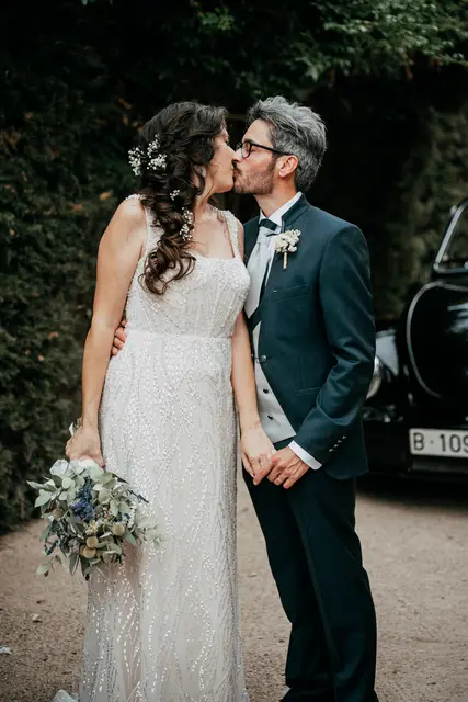 Boda de Anna y Daniel en Jardines La Cartuja sesion pareja
