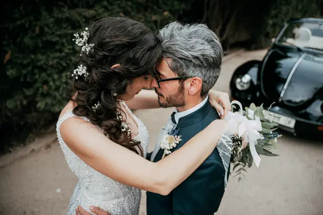 Boda de Anna y Daniel en Jardines La Cartuja sesion pareja