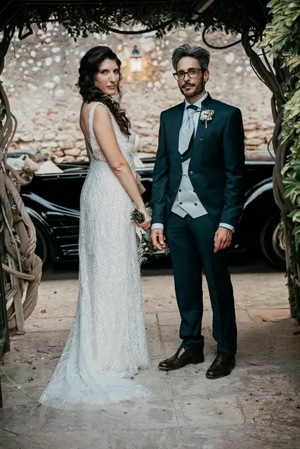 Boda de Anna y Daniel en Jardines La Cartuja sesion pareja