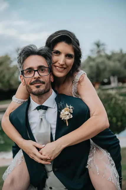 Boda de Anna y Daniel en Jardines La Cartuja sesion pareja