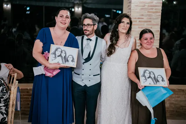 Boda de Anna y Daniel en Jardines La Cartuja banquete