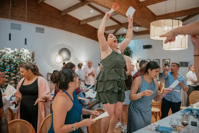 Boda de Alba y Jorge en Villa Delia banquete