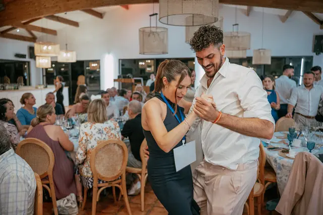 Boda de Alba y Jorge en Villa Delia banquete