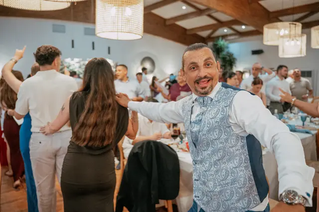 Boda de Alba y Jorge en Villa Delia banquete