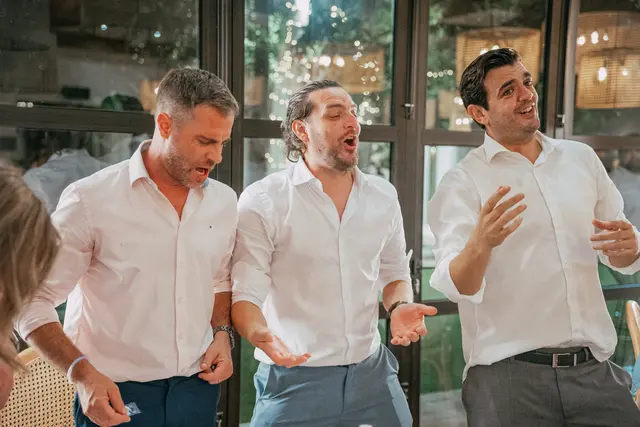 Boda de Alba y Jorge en Villa Delia banquete