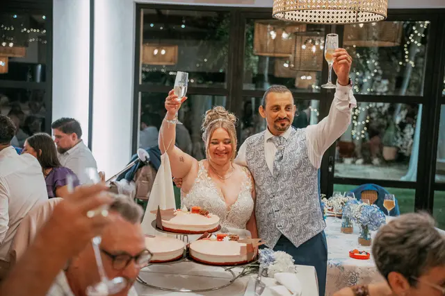 Boda de Alba y Jorge en Villa Delia banquete
