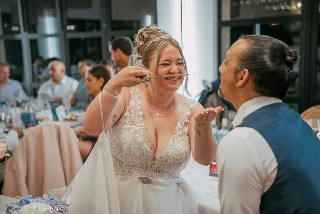 Boda de Alba y Jorge en Villa Delia banquete