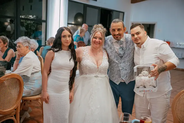 Boda de Alba y Jorge en Villa Delia banquete