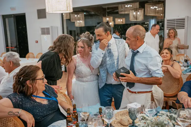 Boda de Alba y Jorge en Villa Delia banquete
