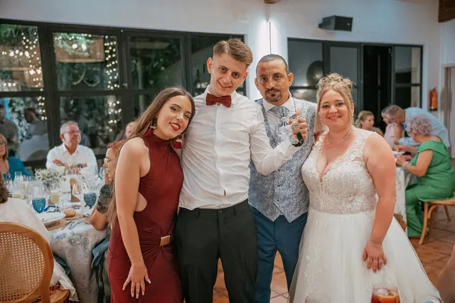 Boda de Alba y Jorge en Villa Delia banquete