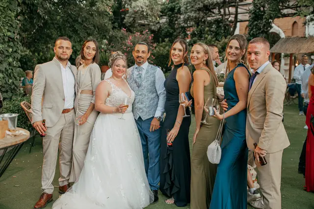 Boda de Alba y Jorge en Villa Delia coctel