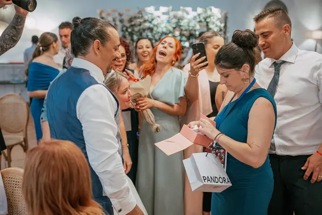 Boda de Alba y Jorge en Villa Delia banquete