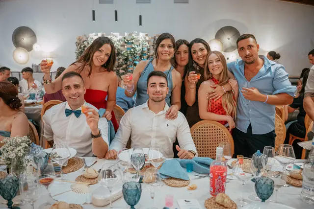 Boda de Alba y Jorge en Villa Delia banquete