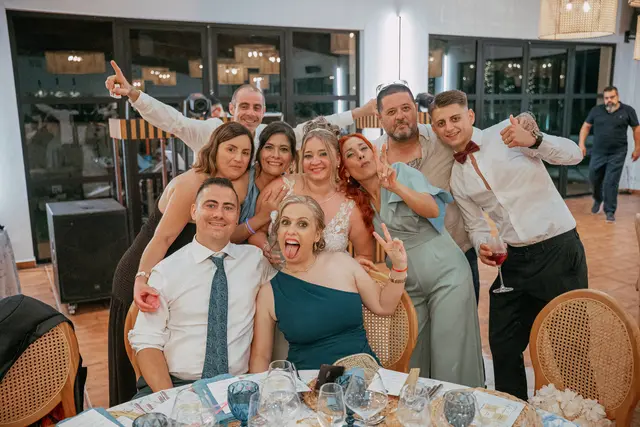 Boda de Alba y Jorge en Villa Delia banquete