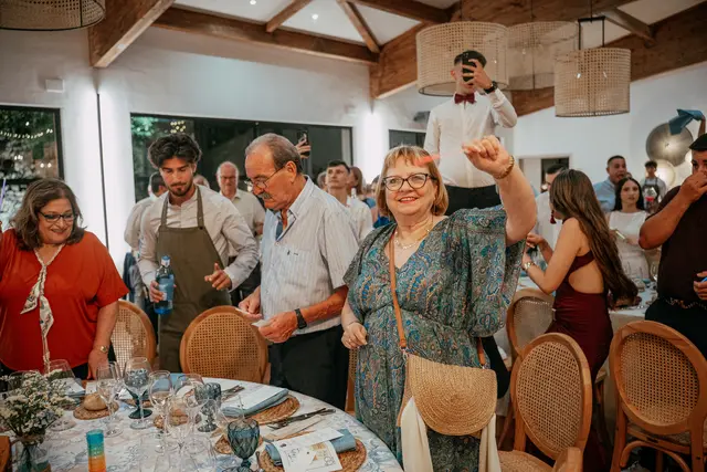 Boda de Alba y Jorge en Villa Delia banquete