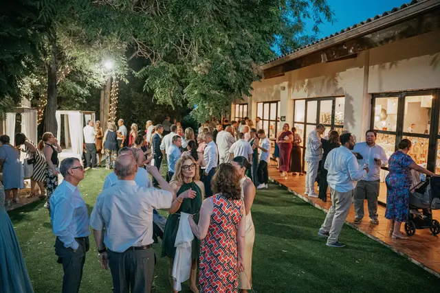 Boda de Alba y Jorge en Villa Delia coctel