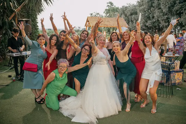 Boda de Alba y Jorge en Villa Delia coctel