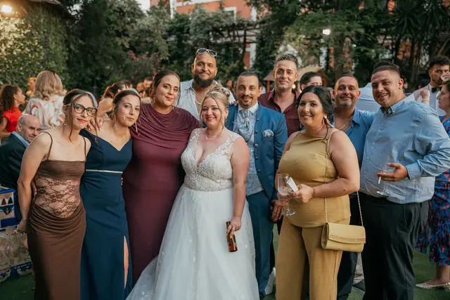 Boda de Alba y Jorge en Villa Delia coctel